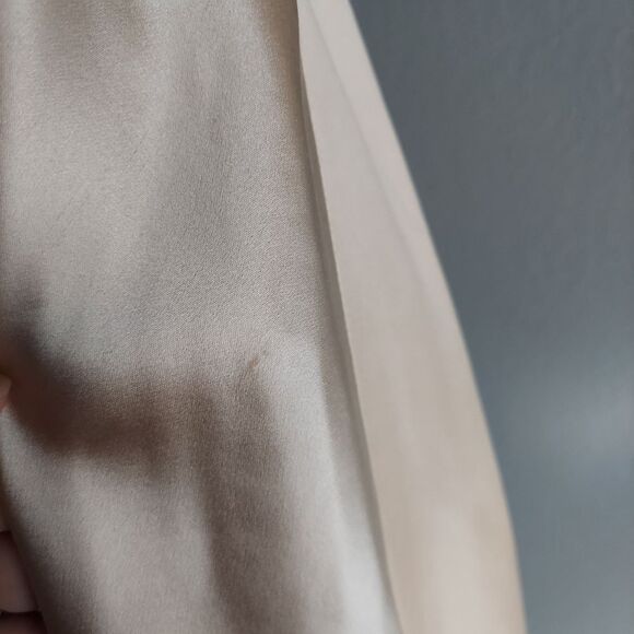 Tahari Gold 100% Silk Crystal Button Long Sleeve Blazer Jacket Size 8 - Picture 9 of 10